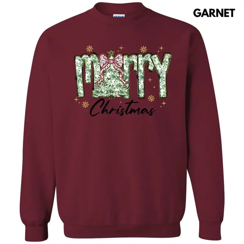 Green Floral Merry 'NLB' Shirt Hoodie Sweatshirt