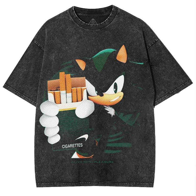 Green S0nic The Hedgehog Graphic Tee, Funny Meme Movie Shirt Gifts For Friends Hoodie Sweatshirt | PrintMintTees.com