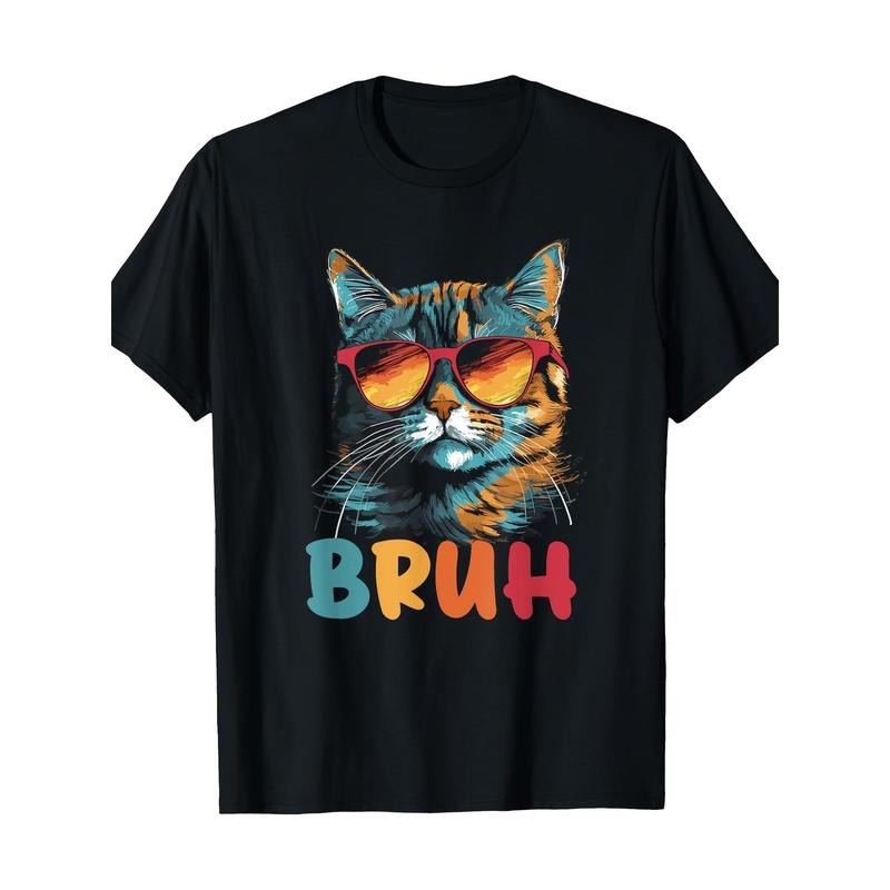 Greetings with cats, teenage boys, printed picture, men's T-shirt made in usa Hoodie Sweatshirt | PrintMintTees.com