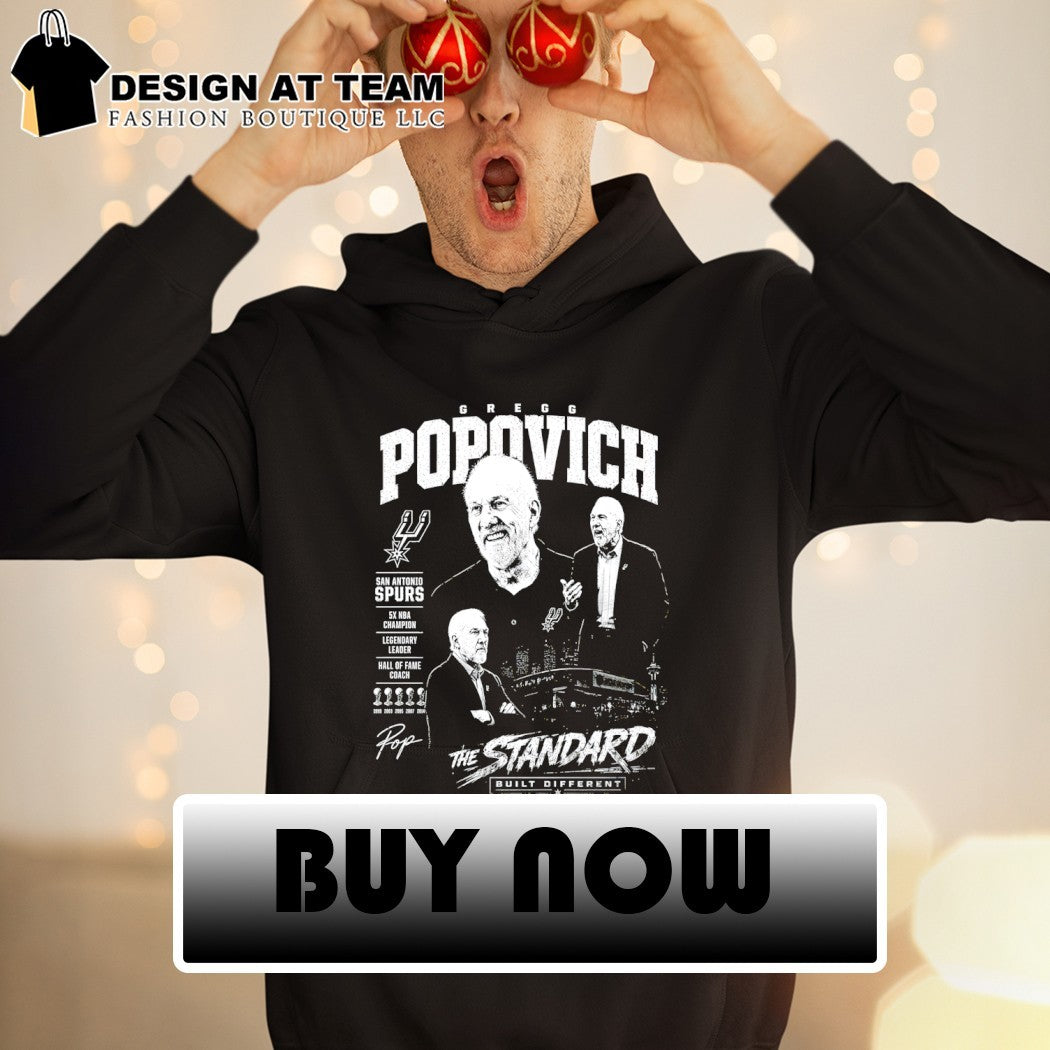 Gregg Popovich Standard Built Different San Antonio Spurs Basketball NBA signature vintage shirt