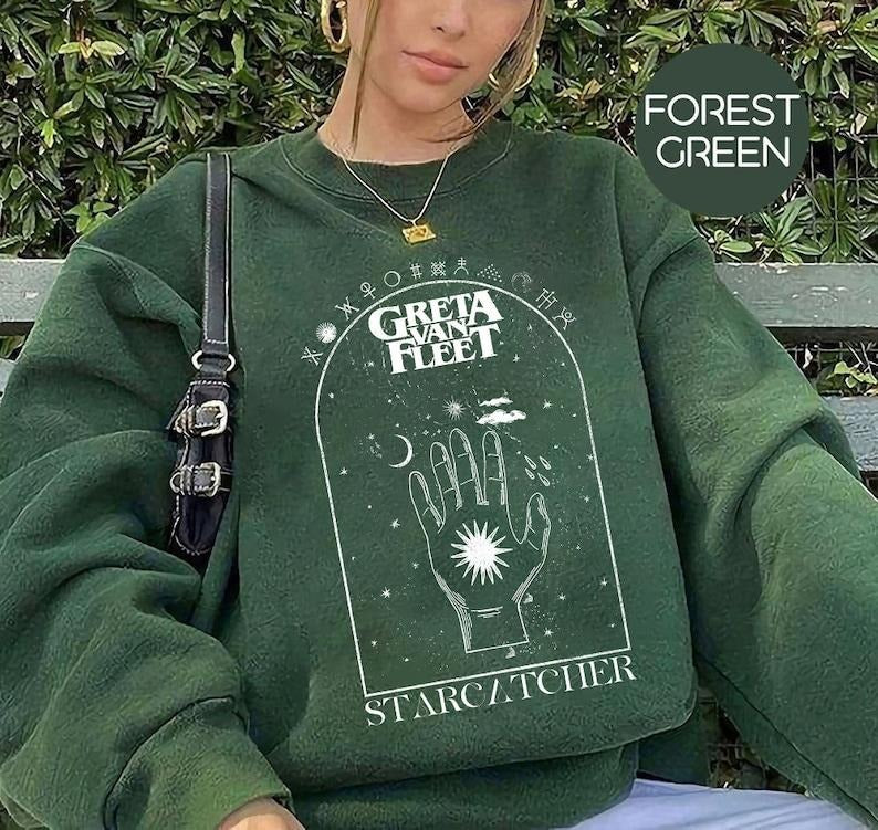Greta Van Fleet Starcatcher World Tour 2024 Sweatshirt Shirt Hoodie | PrintMintTees.com