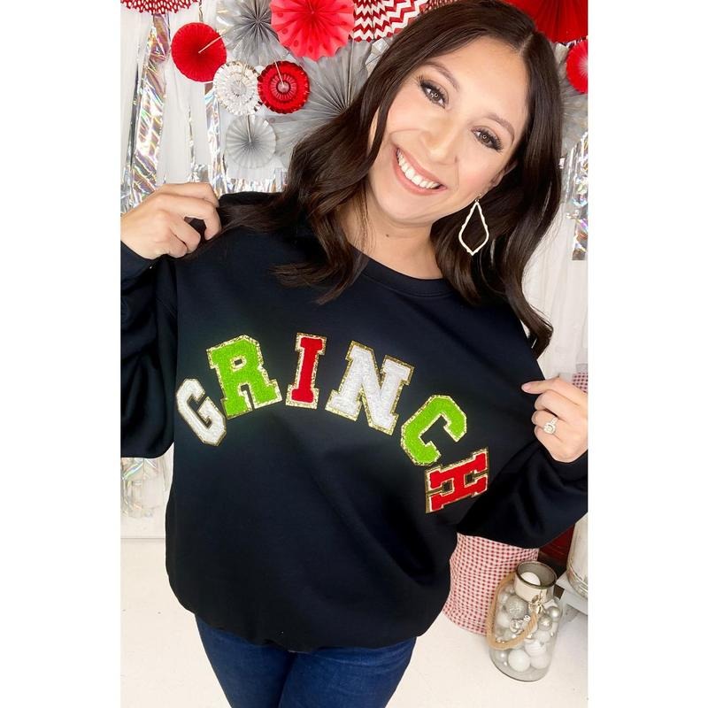 Grinch Ideal Chenille Sweatshirt Shirt Hoodie | PrintMintTees.com