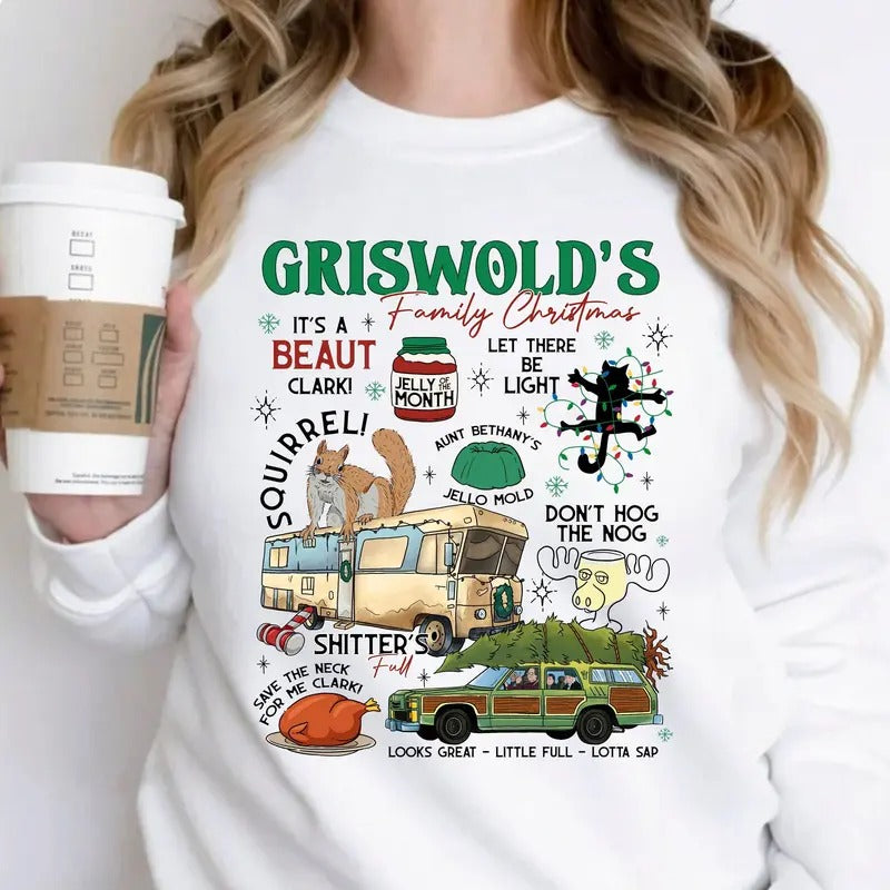 Griswold christmas sweatshirt, griswold co sweater, christmas tree farm shirt, family vacation match, national lampoon's...
