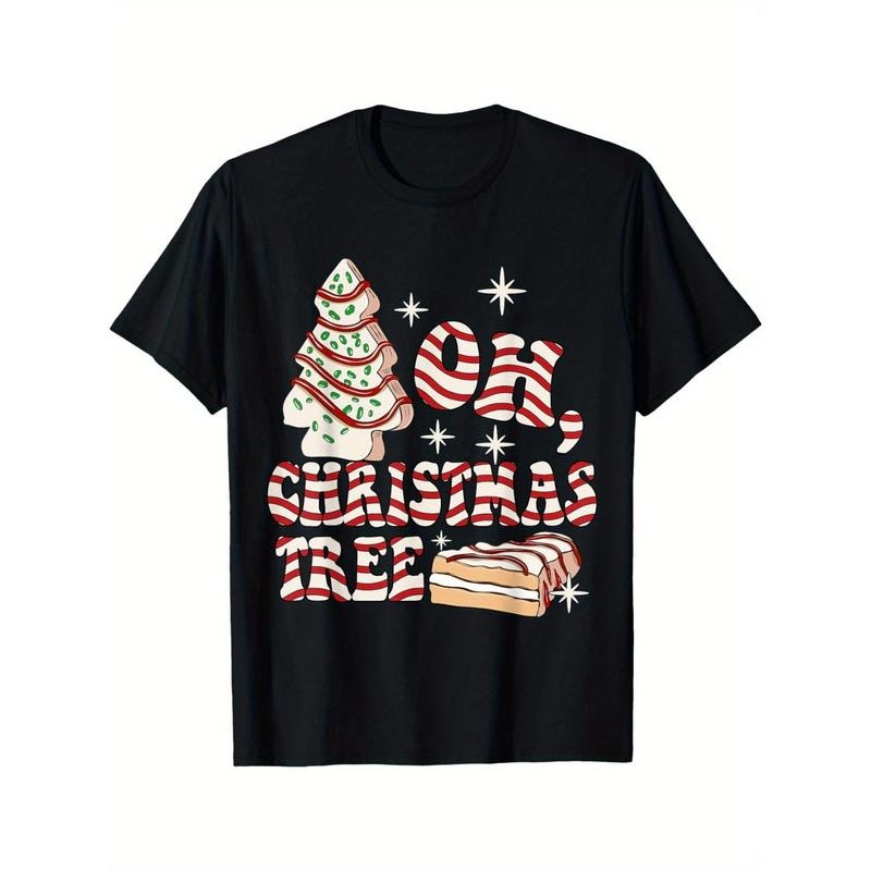 Groovy Retro Christmas Tree Cake T-Shirt for Men - Funny Pajama Holiday Tee made in usa Hoodie Sweatshirt | PrintMintTees.com