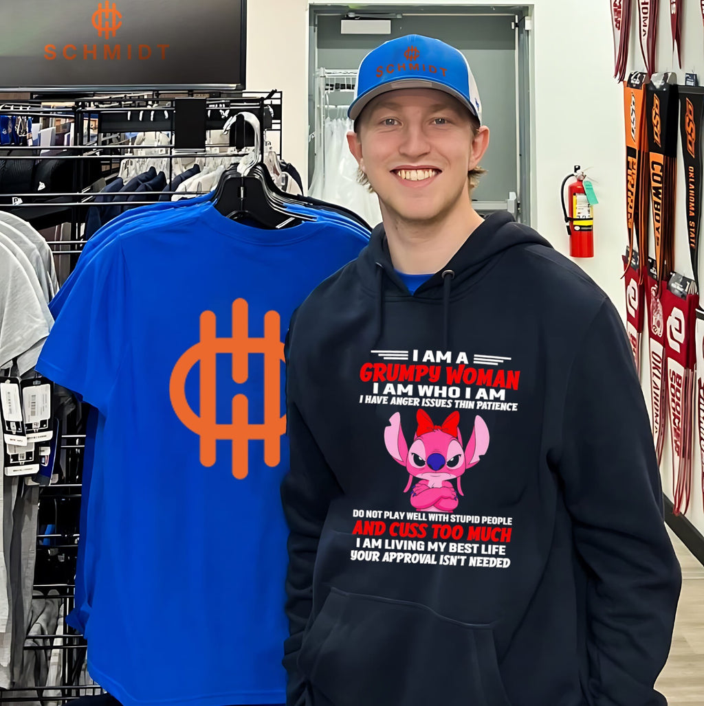 Grumpy Woman Angel Stitch Quote Disney shirt