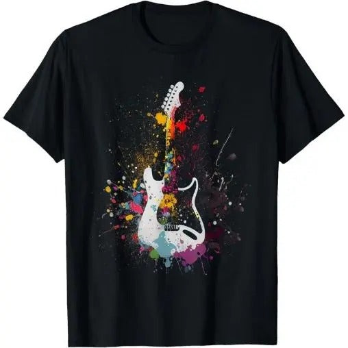 Guitar design guitar gift for guitarist T-Shirt Made in USA Hoodie Sweatshirt | PrintMintTees.com