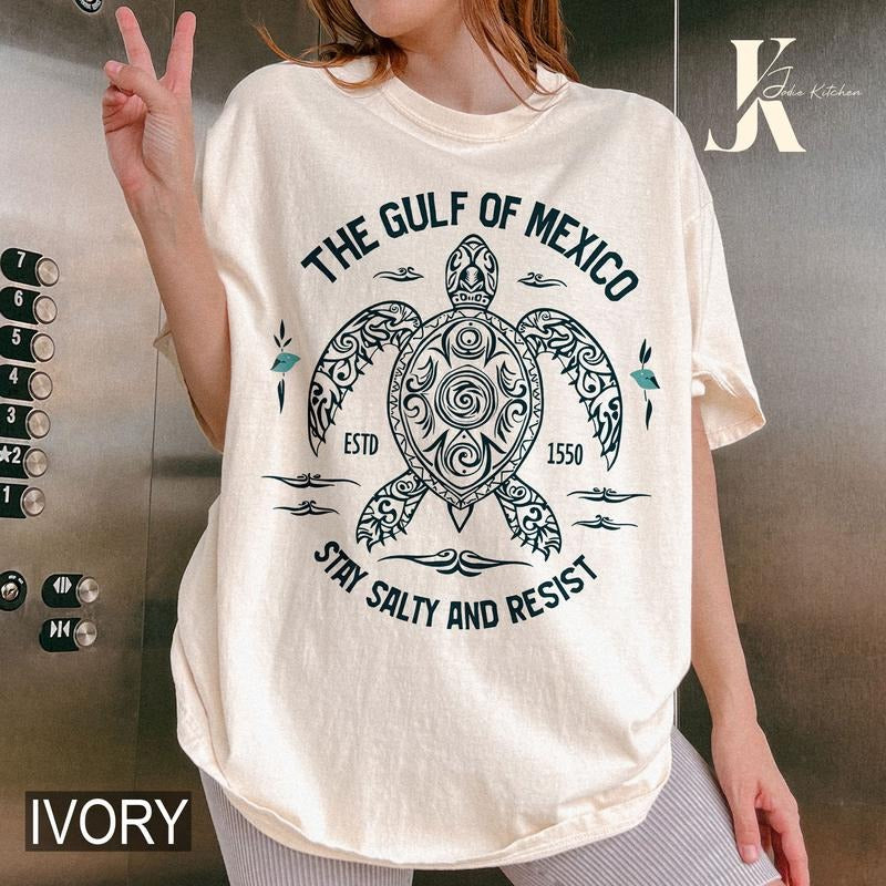 Gulf of Mexico Cute Tee Gulf Coast T-Shirt Gift For Democrats, Mexico Beach Shirt Texas Alabama Florida Beach Tee, Gift...