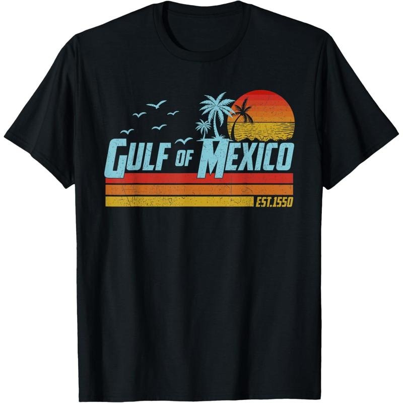 Gulf of Mexico Est 1550 Retro Vintage Beach T-Shirt made in usastyle{n002}2 Hoodie Sweatshirt | PrintMintTees.com