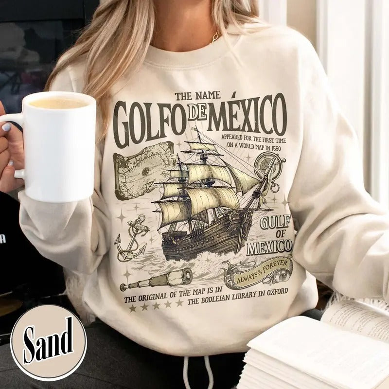 Gulf of Mexico Forever Sweatshirt, Gulf of Mexico Sweatshirt, Gulf of Mexico Sweatshirt, Gulf of Mexico Name Origin 1550,...