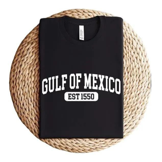 Gulf of Mexico T-shirt, Gulf of Mexico Est 1550 Shirt, Subtle  Trump Shirt, Gulf Coast T-shirt Casual Classic Hoodie...