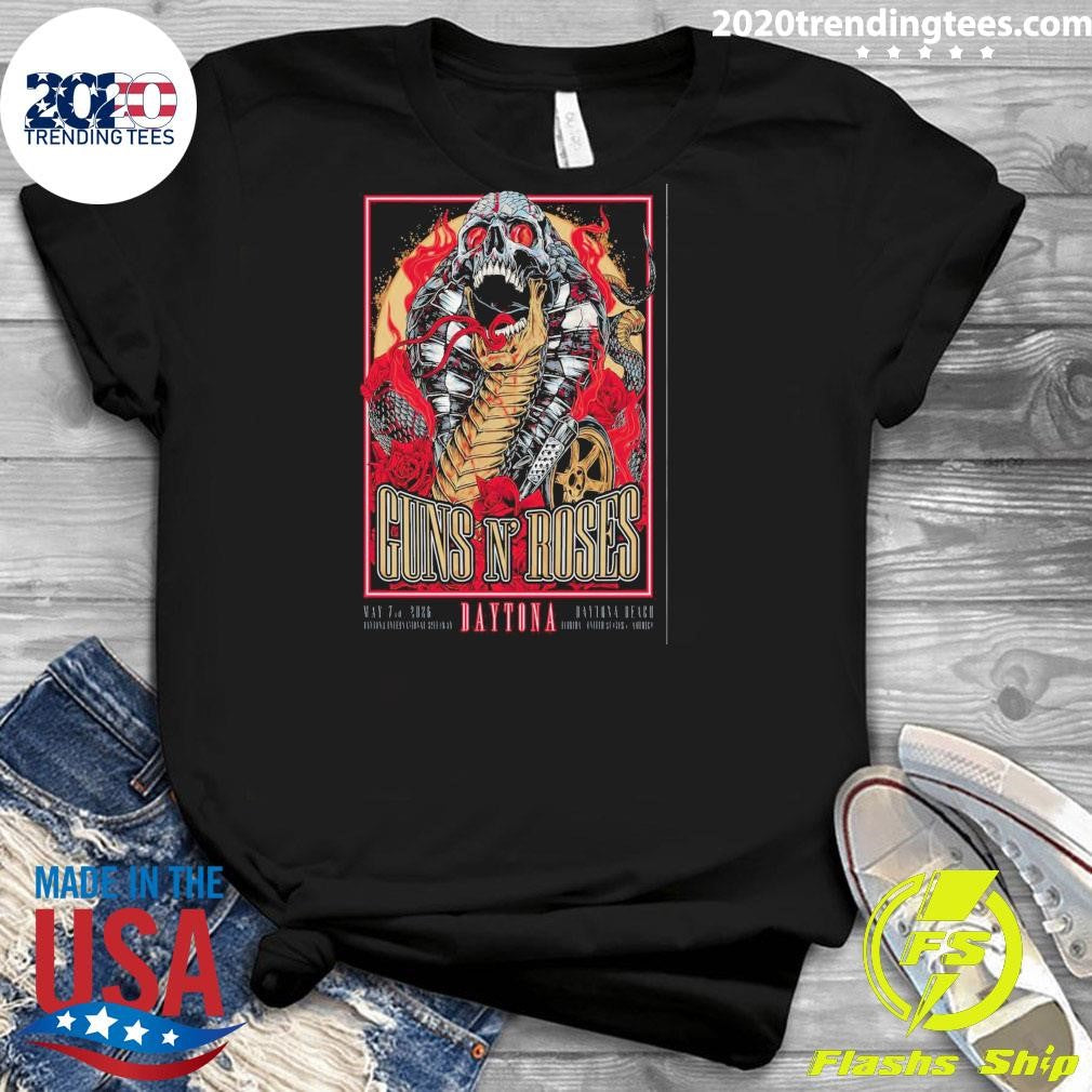 Guns N’ Roses In Daytona Beach FL On May 7 2026 Tour Shirt