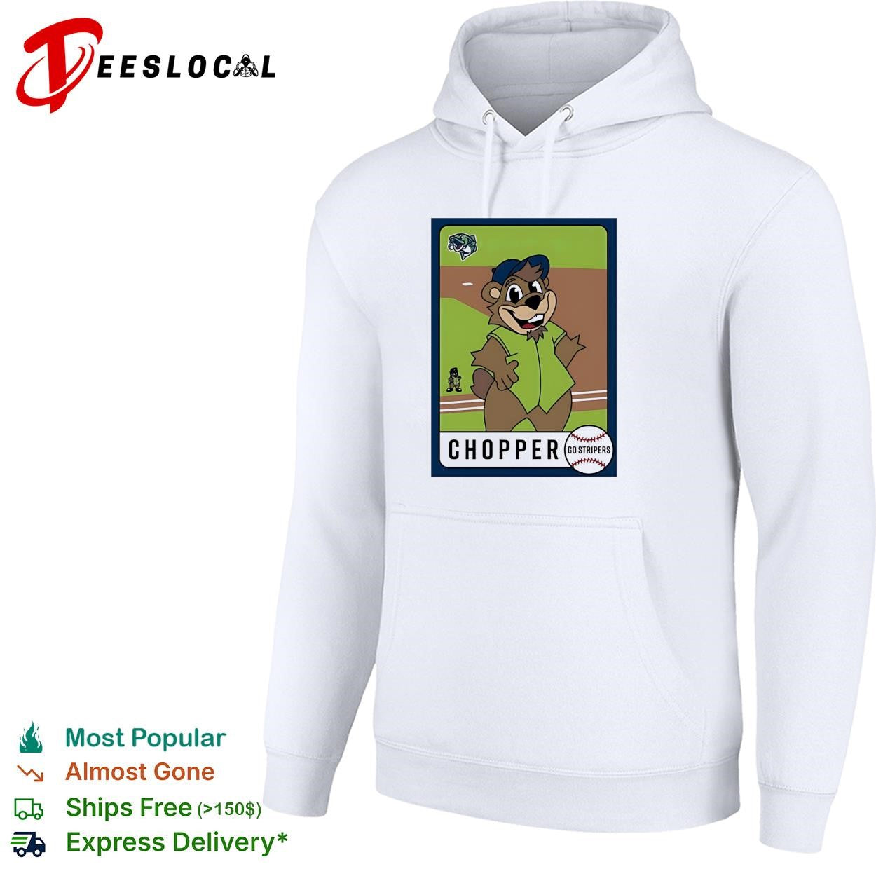 Gwinnett Stripers Chopper Baseball Card shirt