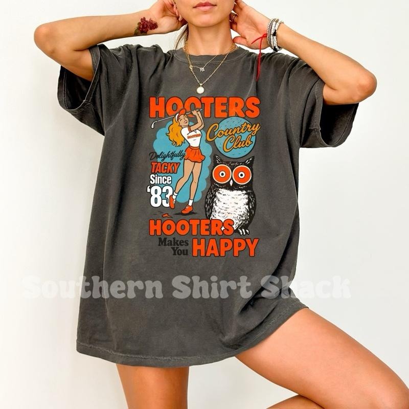 H00TERS Golf T shirt  | Pepper comfort colors t shirt |Womens Unisex Shirt | Graphic Tee Hoodie Sweatshirt