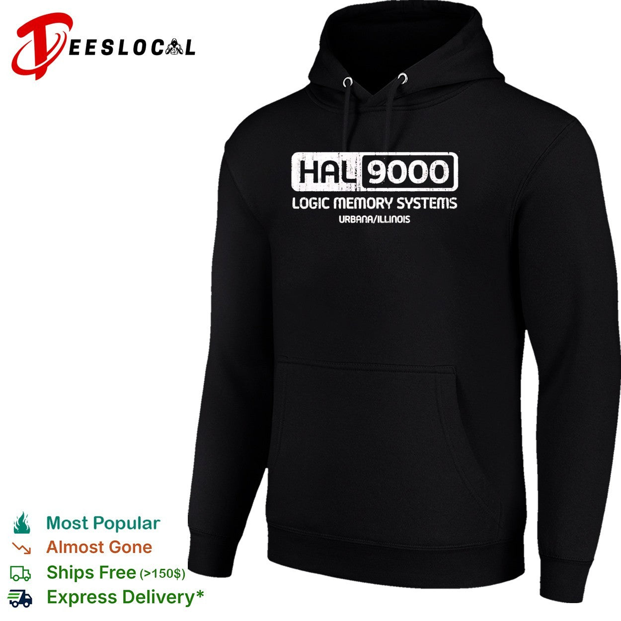 HAL 9000 logic memory systems Urbana Illinois shirt
