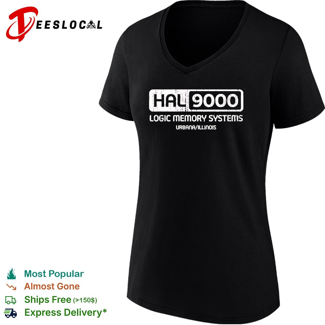 HAL 9000 logic memory systems Urbana Illinois shirt