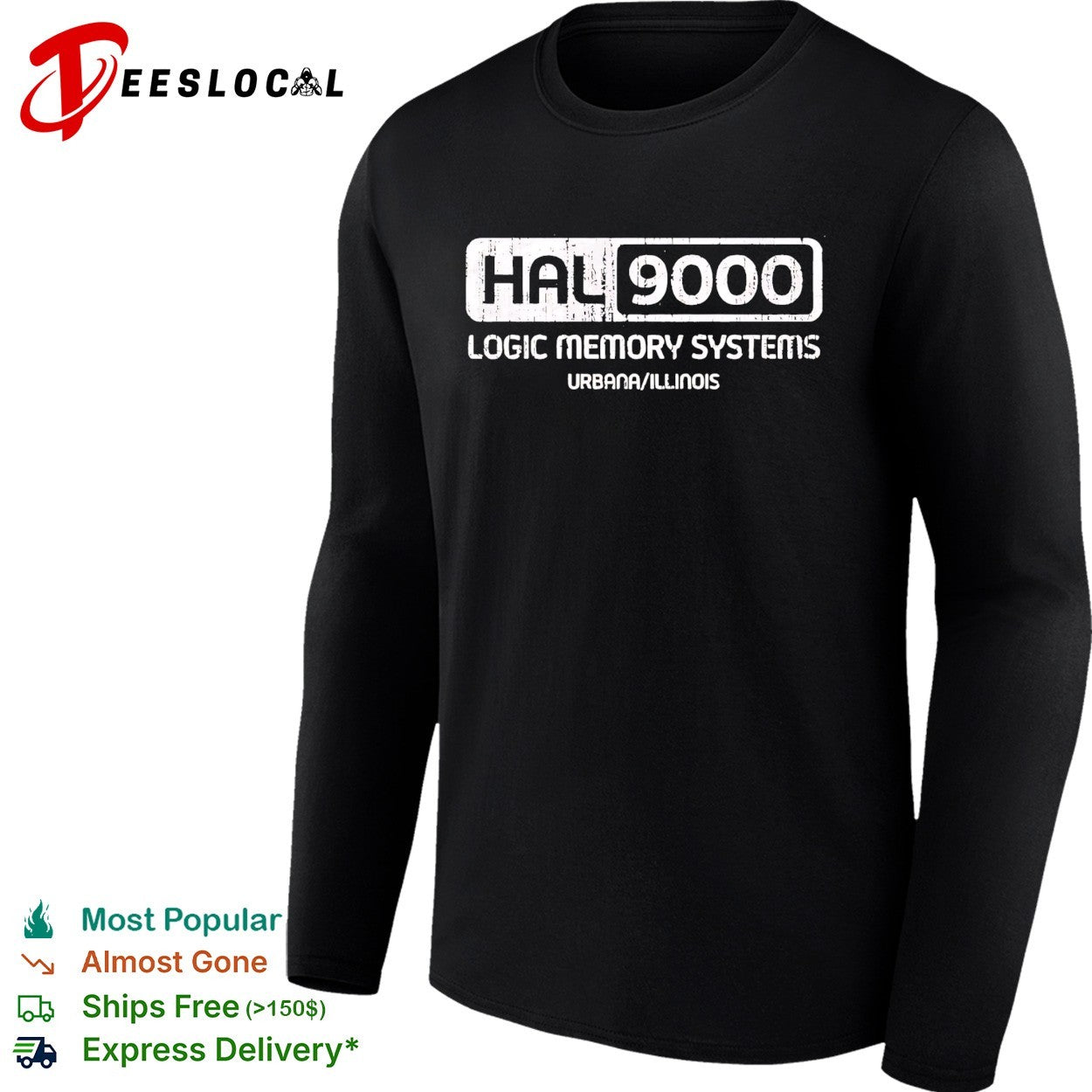 HAL 9000 logic memory systems Urbana Illinois shirt