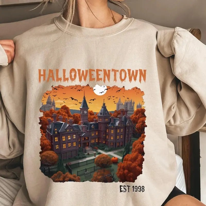 HALLOWEEN UNIVERSITY SWEATSHIRT, Halloween Sweatshirt Shirt Hoodie | PrintMintTees.com