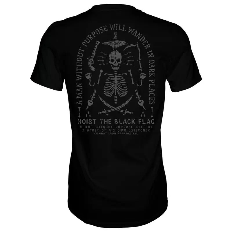 HOIST THE BLACK FLAG SKULL & BONES MEN'S T-SHIRT, HUMOR SHIRTS, FUNNY TEE SHIRT Hoodie, Sweatshirt | PrintMintTees.com