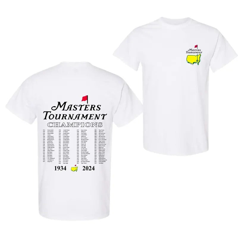 HOT 2024 Master Tournament Augusta National Golf T-Shirt 2 Side Full Color, Unisex Fashion T-SHirt Hoodie Sweatshirt
