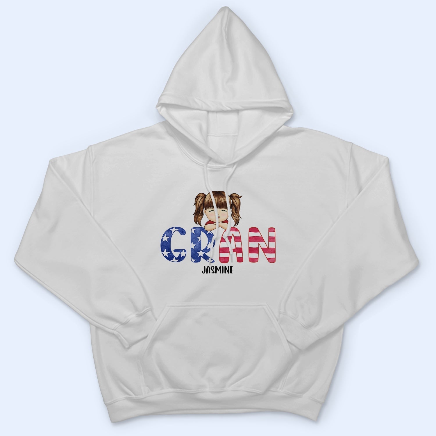 Stars And Stripes Nana Title - Birthday, Loving Gift For Mom, Mother, Mama, Grandma, Grandmother - Personalized Custom T Shirt