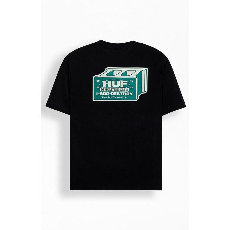 HUF Men's Demolition Crew T-Shirt - Multicolor Hoodie, Sweatshirt | PrintMintTees.com