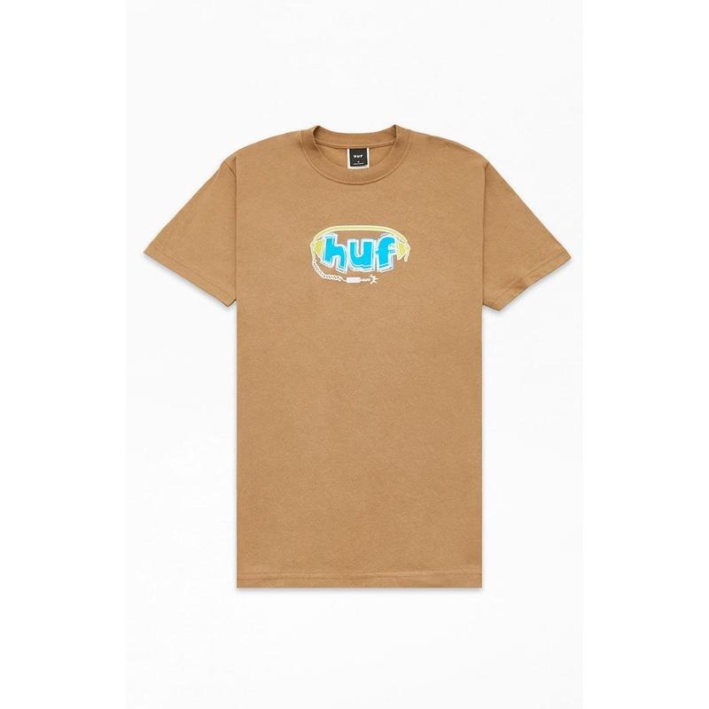 HUF Men's Plug Me In T-Shirt - Multicolor Hoodie Sweatshirt | PrintMintTees.com