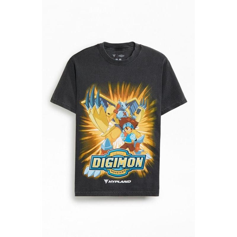 HYPLAND Men's Digimon Monsters T-Shirt - Multicolor Hoodie Sweatshirt | PrintMintTees.com
