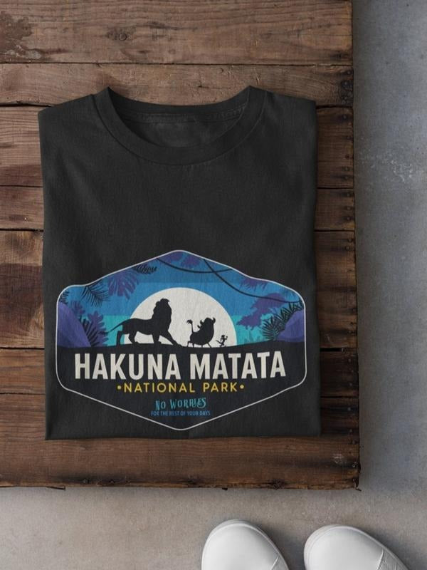 Hakunaa Manataa Tshirt, National Park T-Shirt, Animal Kingdom Shirt, Unisex, Simbaaa Shirt Gift Hoodie Sweatshirt