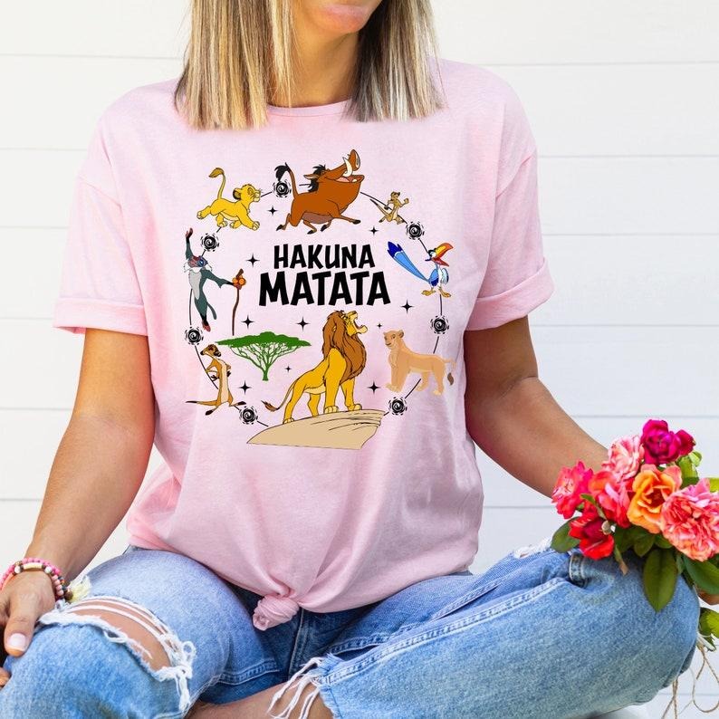 Hakunaa Matatta Tshirt, Lionn King Simbba Shirt, Trip Shirt, Animal Kingdom Shirt, Trendy Oversized Tee Hoodie Sweatshirt