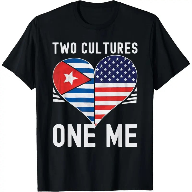 Half Cuban Half American USA Flag Cuba America T-Shirt made in usa Hoodie Sweatshirt | PrintMintTees.com
