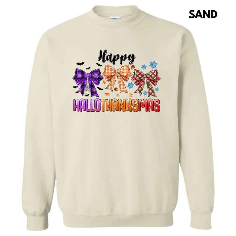 HalloThanksMas Bows Sweatshirt 'NLB' Shirt Hoodie | PrintMintTees.com