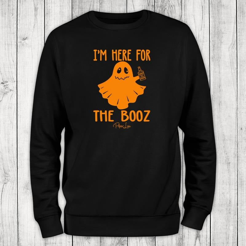 Halloween | I'm Here For The Booz Sweatshirt, #halloween #fall #holidays #colorprint #cute Shirt Hoodie | PrintMintTees.com