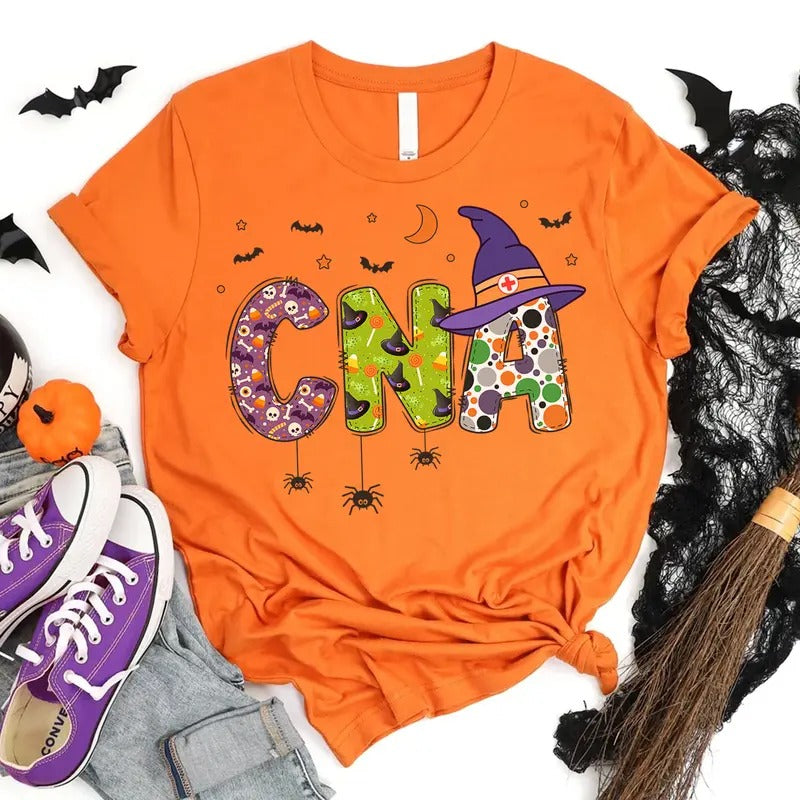 Halloween CNA Nurse T-shirt, CNA Shirt, Certified Nursing Assistant Tshirt, Nurse Appreciation Gift Hoodie Sweatshirt