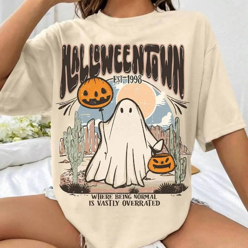 Halloween Est 1998 Shirt Halloween Ghost Shirt Fall Autumn, Pumpkin, Ghost, Western Shirt Hoodie Sweatshirt