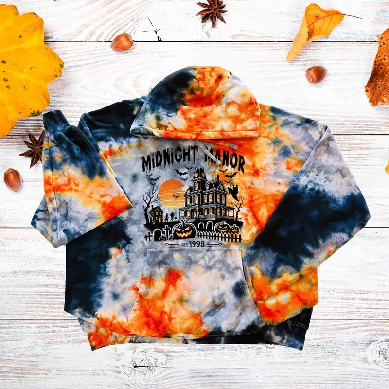 Halloween Fog Orange Grey Black Sizes Small 5X Casual Cotton Spring Day Streetwear Soft T-Shirts, Hoodie, Sweatshirt