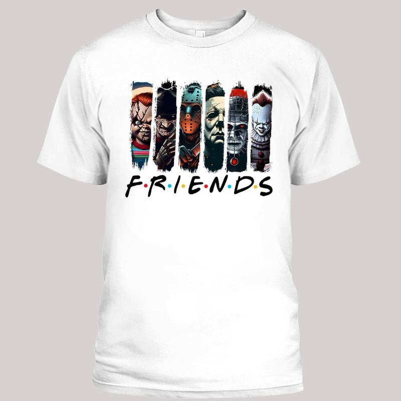 Halloween Horror Friends Shirt, Halloween Sweatshirt, Spooky Shirts, Trending Shirt Hoodie | PrintMintTees.com