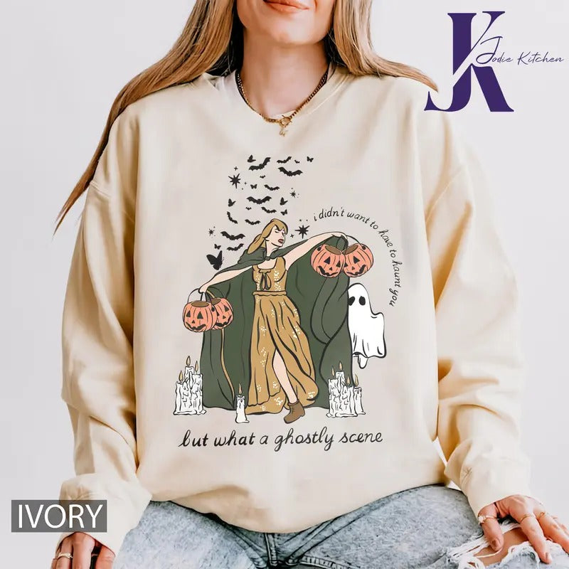Halloween I didn't want to have to haunt Sweatshirt, Hoodie, T Shirt, Halloween Shirt | PrintMintTees.com