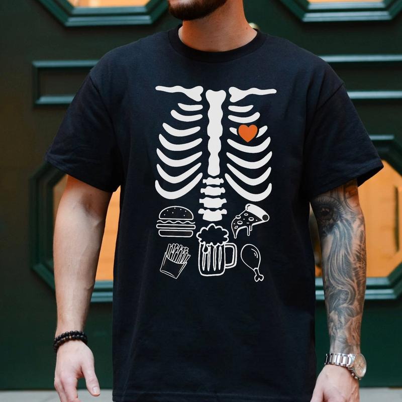 Halloween Maternity For Dad Sweatshirt, Funny Skeleton Baby Matching Pregnancy Announcement Shirt for Dad, New Dad To Be...