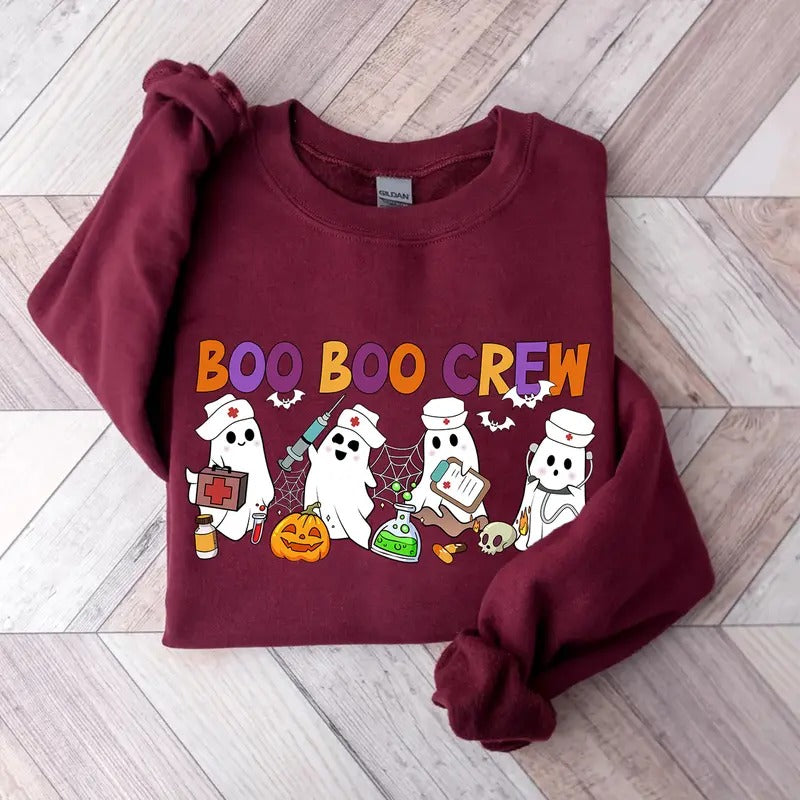 Halloween Nurse Crew Boo Boo Crew Shirt Halloween Nurse Squad Halloween Nursing Shirt Shirt Hoodie Sweatshirt