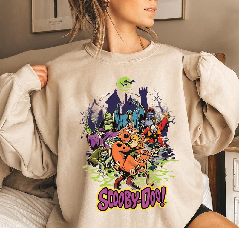 Halloween Scooby Doo Sweatshirt, Scooby Doo And Friends T-Shirt, Vintage Scooby Doo Halloween Sweater Hoodie