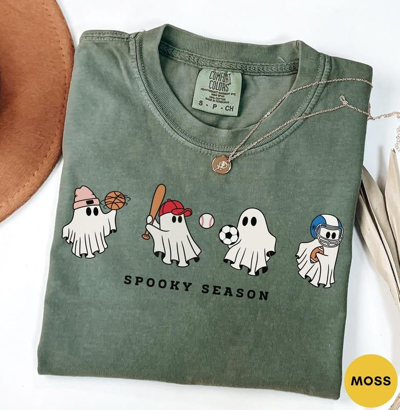 Halloween T-Shirt, Spooky Season Shirt, Cute Ghost Shirt, Halloween Costume, Halloween For Women, Halloween Gift Hoodie...