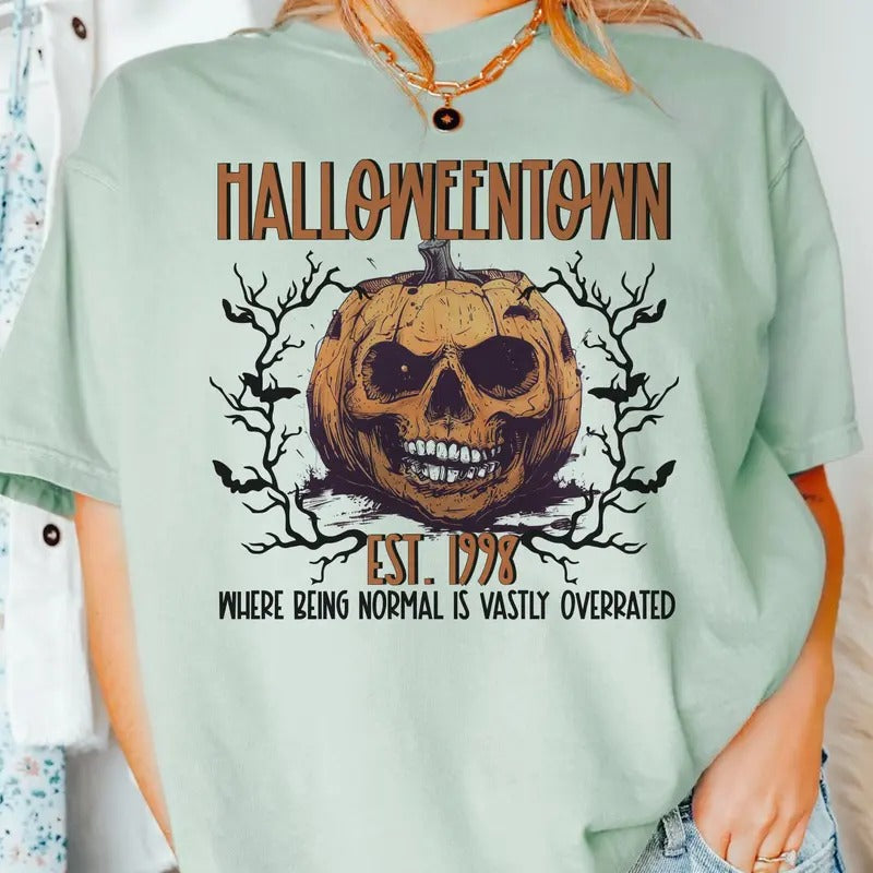 Halloween Tshirt Halloween Town Pumpkin Tshirt Halloween Town Tees Halloween Town Jack-o-lantern T-Shirt Hoodie Sweatshirt