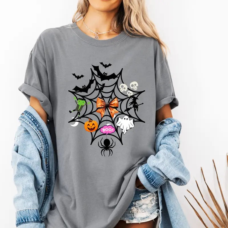 Halloween Web Custom colors tee shirt Casual Hoodie, Sweatshirt | PrintMintTees.com