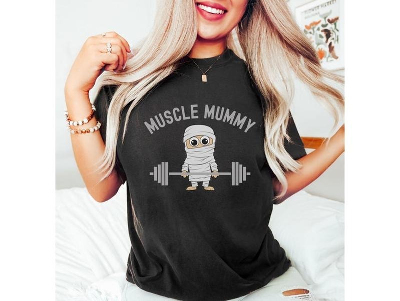 Halloween Workout Shirt, Pump Cover, Muscle Mommy, Fitness Gift, Funny Halloween Lifting Top, Weightlifting, Power...