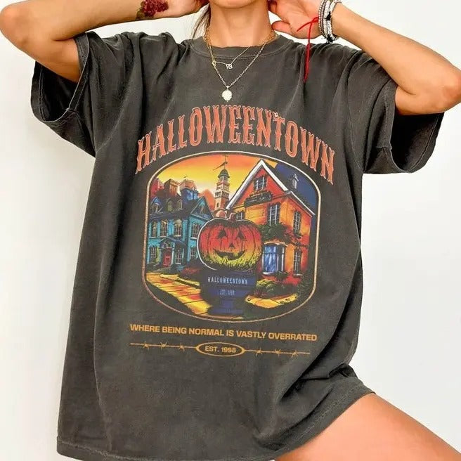Halloweentown Est 1998 Comfort Colors shirt, Halloweentown University shirt, Halloween Shirt, Retro Halloweentown shirt,...