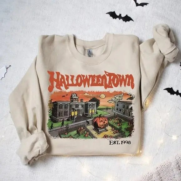 Halloweentown Est 1998 Sweatshirt - Shirt- Hoodie, Halloweentown University, Retro Halloweentown Sweatshirt, Fall...
