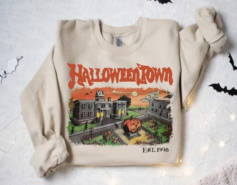 Halloweentown Est 1998 Sweatshirt, Halloweentown University, Retro Halloweentown Sweatshirt, Fall Sweatshirt, Halloween...