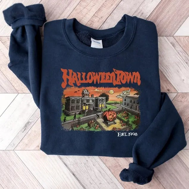 Halloweentown Est 1998 Halloweentown University Retro Halloweentown Fall Halloween Full Sizes Full Colors Shirt Hoodie Sweatshirt