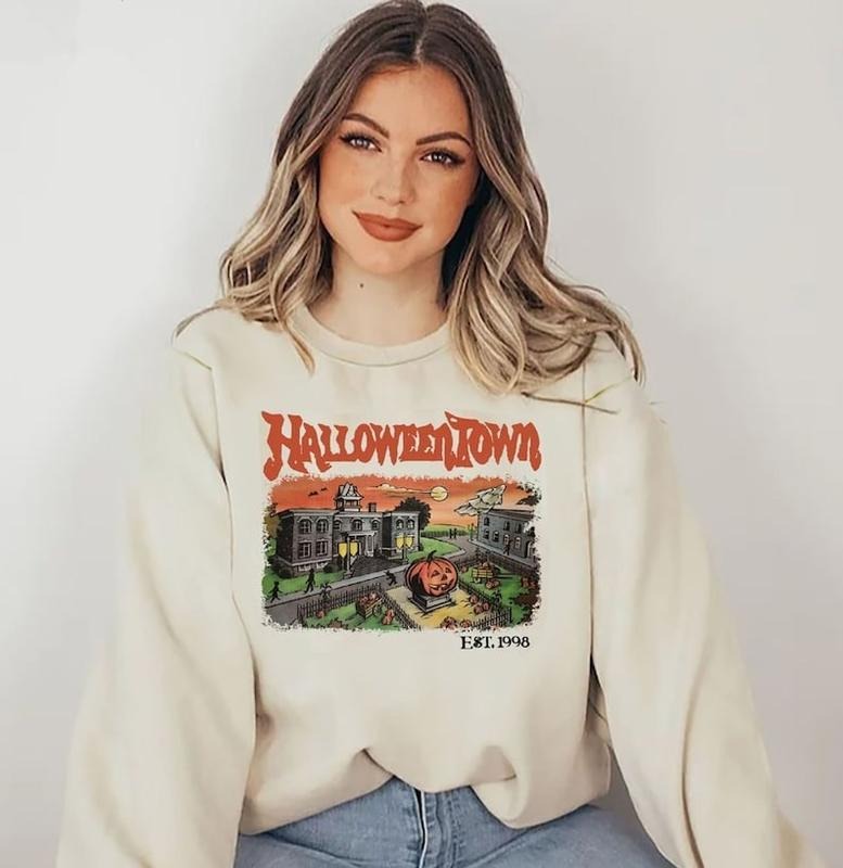 Halloweentown Est 1998 Sweatshirt, Halloweentown University, Retro Halloweentown Sweatshirt, Fall Sweatshirt, Vintage...