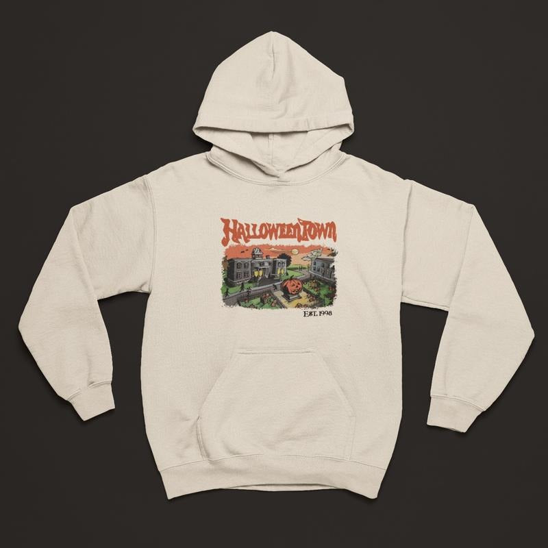 Halloweentown Est 1998 Halloweentown University Retro Tops Fall Vintage Halloween Fleece Shirt Soft Menswear Womenswear T-Shirts, Hoodie, Sweatshirt
